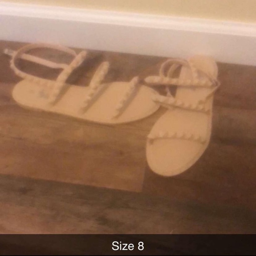 Cream Sandals